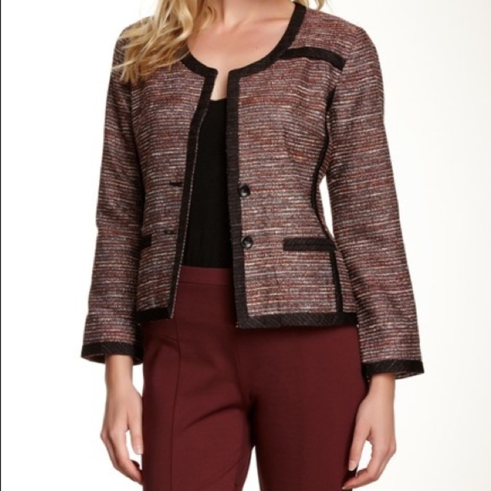 NIC + ZOE Tweed Metallic Jacket